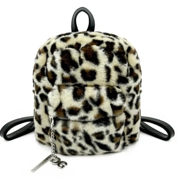 Gilda Paris | Bags | Leopard Print Faux Fur Backpack Leopard  display picture 1